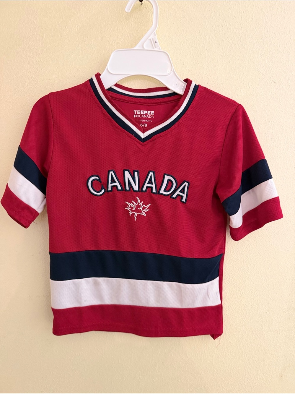 Canada Red Kids' Hockey Jersey Top